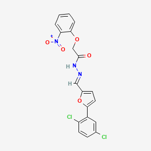 N'-[(E)-[5-(2,5-Dichlorophenyl)furan-2-YL]methylidene]-2-(2-nitrophenoxy)acetohydrazide