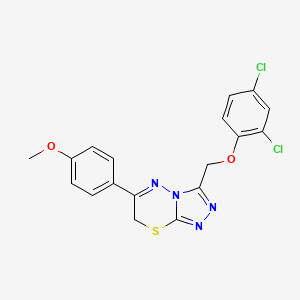 3-[(2,4-dichlorophenoxy)methyl]-6-(4-methoxyphenyl)-7H-[1,2,4]triazolo[3,4-b][1,3,4]thiadiazine