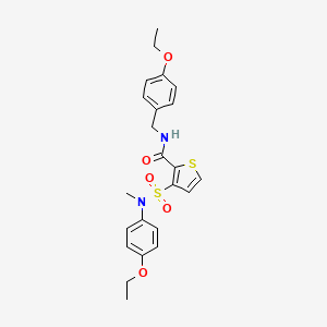 3-[(4-ethoxyphenyl)(methyl)sulfamoyl]-N-[(4-ethoxyphenyl)methyl]thiophene-2-carboxamide