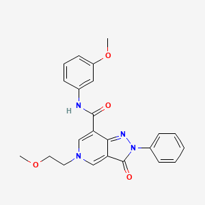 5-(2-methoxyethyl)-N-(3-methoxyphenyl)-3-oxo-2-phenyl-3,5-dihydro-2H-pyrazolo[4,3-c]pyridine-7-carboxamide