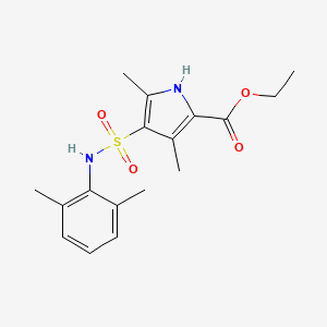 ethyl 4-[(2,6-dimethylphenyl)sulfamoyl]-3,5-dimethyl-1H-pyrrole-2-carboxylate