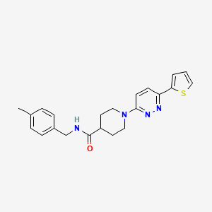 N-(4-methylbenzyl)-1-(6-(thiophen-2-yl)pyridazin-3-yl)piperidine-4-carboxamide