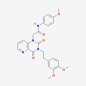 2-(3-(3,4-dimethoxyphenethyl)-2,4-dioxo-3,4-dihydropyrido[3,2-d]pyrimidin-1(2H)-yl)-N-(4-methoxyphenyl)acetamide