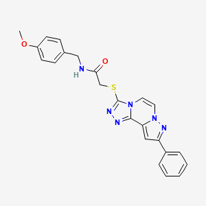 N-(4-Methoxybenzyl)-2-[(9-phenylpyrazolo[1,5-A][1,2,4]triazolo[3,4-C]pyrazin-3-YL)sulfanyl]acetamide