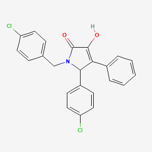 1-(4-chlorobenzyl)-5-(4-chlorophenyl)-3-hydroxy-4-phenyl-1,5-dihydro-2H-pyrrol-2-one