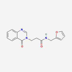 N-(furan-2-ylmethyl)-3-(4-oxoquinazolin-3(4H)-yl)propanamide