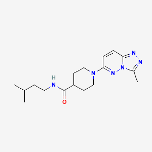 N-(3-methylbutyl)-1-(3-methyl[1,2,4]triazolo[4,3-b]pyridazin-6-yl)piperidine-4-carboxamide