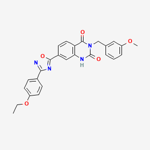 7-[3-(4-ethoxyphenyl)-1,2,4-oxadiazol-5-yl]-3-(3-methoxybenzyl)quinazoline-2,4(1H,3H)-dione