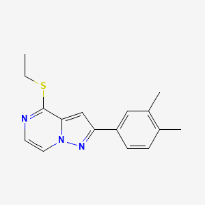 2-(3,4-Dimethylphenyl)-4-(ethylsulfanyl)pyrazolo[1,5-a]pyrazine