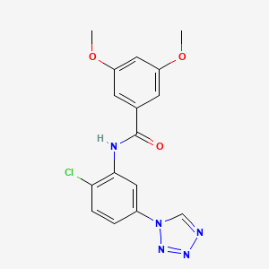 N-[2-chloro-5-(1H-tetrazol-1-yl)phenyl]-3,5-dimethoxybenzamide