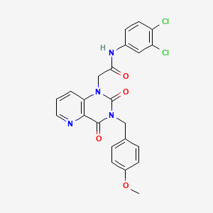 N-(3,4-dichlorophenyl)-2-(3-(4-methoxybenzyl)-2,4-dioxo-3,4-dihydropyrido[3,2-d]pyrimidin-1(2H)-yl)acetamide