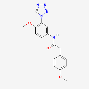 2-(4-methoxyphenyl)-N-[4-methoxy-3-(1H-tetrazol-1-yl)phenyl]acetamide