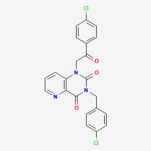 3-(4-chlorobenzyl)-1-(2-(4-chlorophenyl)-2-oxoethyl)pyrido[3,2-d]pyrimidine-2,4(1H,3H)-dione