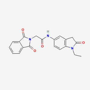 2-(1,3-dioxoisoindolin-2-yl)-N-(1-ethyl-2-oxoindolin-5-yl)acetamide