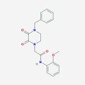 2-(4-benzyl-2,3-dioxopiperazin-1-yl)-N-(2-methoxyphenyl)acetamide