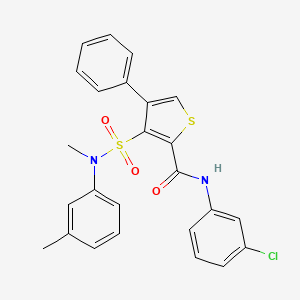 N-(3-chlorophenyl)-3-[methyl(3-methylphenyl)sulfamoyl]-4-phenylthiophene-2-carboxamide