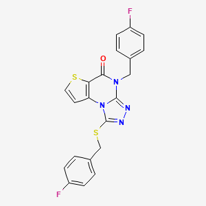 4-(4-fluorobenzyl)-1-((4-fluorobenzyl)thio)thieno[2,3-e][1,2,4]triazolo[4,3-a]pyrimidin-5(4H)-one