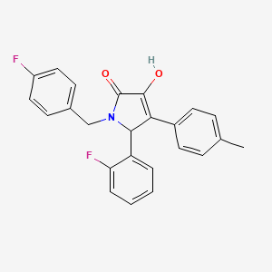 1-(4-fluorobenzyl)-5-(2-fluorophenyl)-3-hydroxy-4-(4-methylphenyl)-1,5-dihydro-2H-pyrrol-2-one