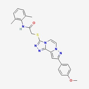 N-(2,6-dimethylphenyl)-2-((9-(4-methoxyphenyl)pyrazolo[1,5-a][1,2,4]triazolo[3,4-c]pyrazin-3-yl)thio)acetamide