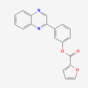 (3-Quinoxalin-2-ylphenyl) furan-2-carboxylate