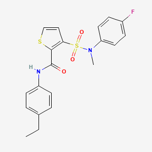 N-(4-ethylphenyl)-3-[(4-fluorophenyl)(methyl)sulfamoyl]thiophene-2-carboxamide