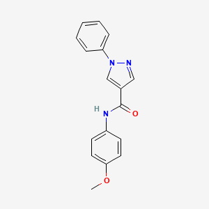 N-(4-methoxyphenyl)-1-phenyl-1H-pyrazole-4-carboxamide