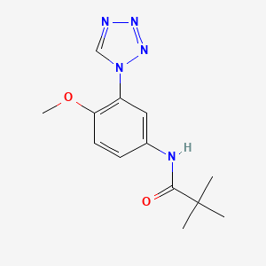 N-[4-methoxy-3-(1H-tetrazol-1-yl)phenyl]-2,2-dimethylpropanamide