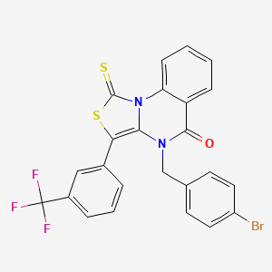 4-(4-Bromobenzyl)-1-thioxo-3-(3-(trifluoromethyl)phenyl)-1H-thiazolo[3,4-a]quinazolin-5(4H)-one