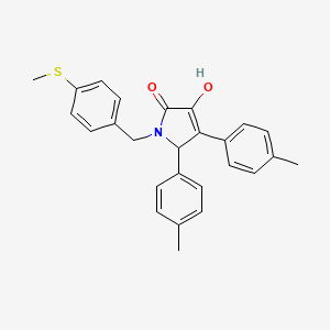 3-hydroxy-4,5-bis(4-methylphenyl)-1-[4-(methylsulfanyl)benzyl]-1,5-dihydro-2H-pyrrol-2-one