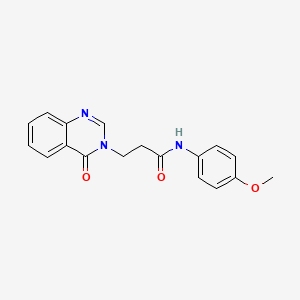 N-(4-methoxyphenyl)-3-(4-oxoquinazolin-3-yl)propanamide