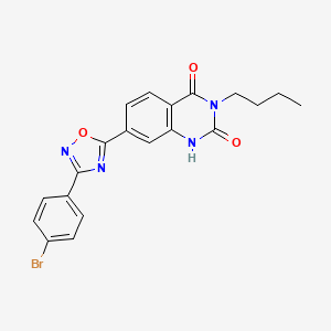 7-[3-(4-bromophenyl)-1,2,4-oxadiazol-5-yl]-3-butylquinazoline-2,4(1H,3H)-dione