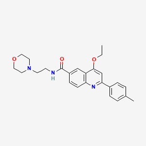 4-ethoxy-N-(2-morpholinoethyl)-2-(p-tolyl)quinoline-6-carboxamide