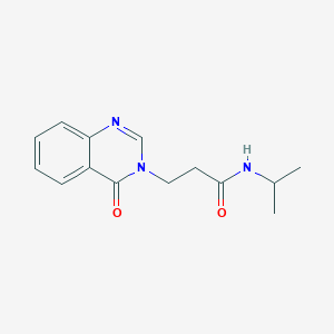 3-(4-oxoquinazolin-3(4H)-yl)-N-(propan-2-yl)propanamide