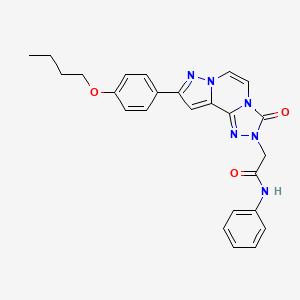 2-[9-(4-butoxyphenyl)-3-oxopyrazolo[1,5-a][1,2,4]triazolo[3,4-c]pyrazin-2(3H)-yl]-N-phenylacetamide