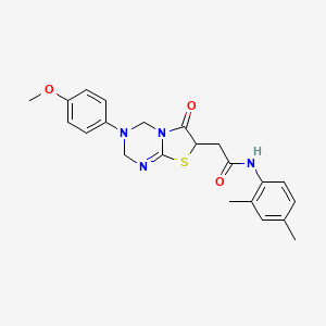 N-(2,4-Dimethylphenyl)-2-[3-(4-methoxyphenyl)-6-oxo-2H,3H,4H,6H,7H-[1,3]thiazolo[3,2-A][1,3,5]triazin-7-YL]acetamide