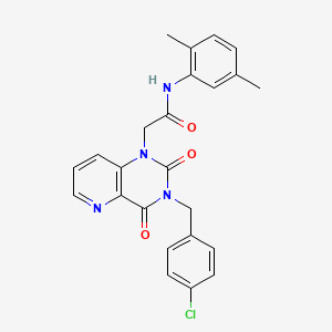 2-(3-(4-chlorobenzyl)-2,4-dioxo-3,4-dihydropyrido[3,2-d]pyrimidin-1(2H)-yl)-N-(2,5-dimethylphenyl)acetamide