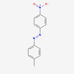 molecular formula C13H11N3O2 B11271061 (4-Methylphenyl)(4-nitrophenyl)diazene CAS No. 29418-58-4