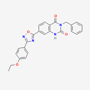 3-benzyl-7-[3-(4-ethoxyphenyl)-1,2,4-oxadiazol-5-yl]quinazoline-2,4(1H,3H)-dione