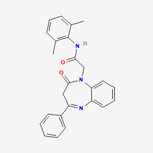 N-(2,6-dimethylphenyl)-2-(2-oxo-4-phenyl-2,3-dihydro-1H-1,5-benzodiazepin-1-yl)acetamide