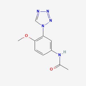 molecular formula C10H11N5O2 B11271223 N-[4-methoxy-3-(1H-tetrazol-1-yl)phenyl]acetamide 