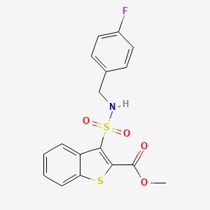 Methyl 3-[(4-fluorobenzyl)sulfamoyl]-1-benzothiophene-2-carboxylate