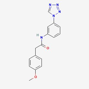 2-(4-methoxyphenyl)-N-[3-(1H-tetrazol-1-yl)phenyl]acetamide