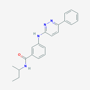 molecular formula C21H22N4O B11271439 N-(Butan-2-YL)-3-[(6-phenylpyridazin-3-YL)amino]benzamide 