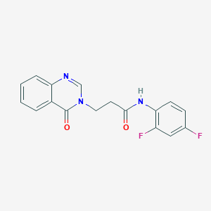 N-(2,4-difluorophenyl)-3-(4-oxoquinazolin-3(4H)-yl)propanamide