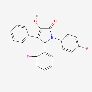 5-(2-fluorophenyl)-1-(4-fluorophenyl)-3-hydroxy-4-phenyl-1,5-dihydro-2H-pyrrol-2-one