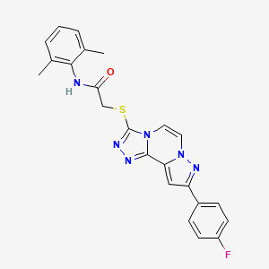 N-(2,6-Dimethylphenyl)-2-{[9-(4-fluorophenyl)pyrazolo[1,5-A][1,2,4]triazolo[3,4-C]pyrazin-3-YL]sulfanyl}acetamide