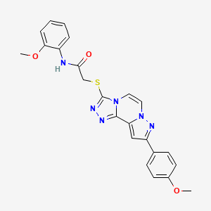 N-(2-methoxyphenyl)-2-((9-(4-methoxyphenyl)pyrazolo[1,5-a][1,2,4]triazolo[3,4-c]pyrazin-3-yl)thio)acetamide