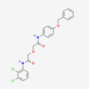 2-(2-{[4-(benzyloxy)phenyl]amino}-2-oxoethoxy)-N-(2,3-dichlorophenyl)acetamide