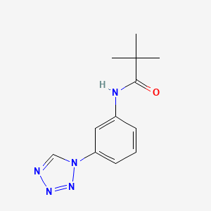 2,2-dimethyl-N-[3-(1H-1,2,3,4-tetrazol-1-yl)phenyl]propanamide