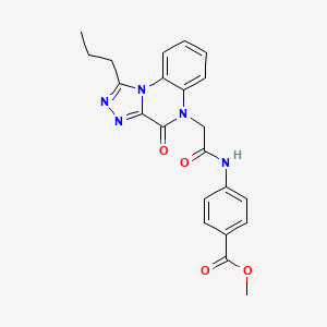 methyl 4-{[(4-oxo-1-propyl[1,2,4]triazolo[4,3-a]quinoxalin-5(4H)-yl)acetyl]amino}benzoate